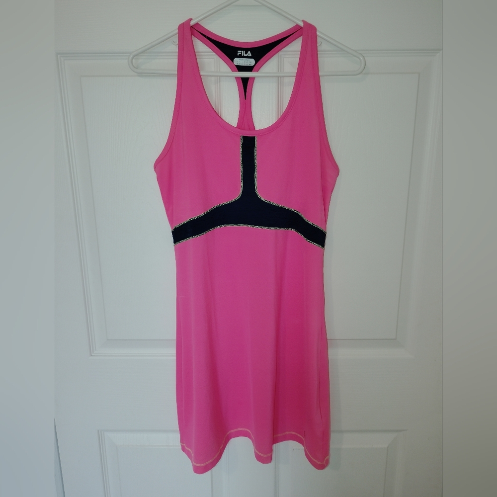 FILA Pink Racerback Tennis Dress